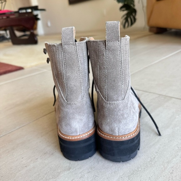 Mark Fisher Izzie Genuine Shearling Lug Sole Laceup Boots Bootie Size 8 - Picture 7 of 12